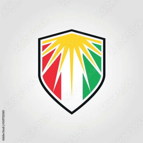 Kurdistan Flag Emblem, Kurdistan Flag logo
