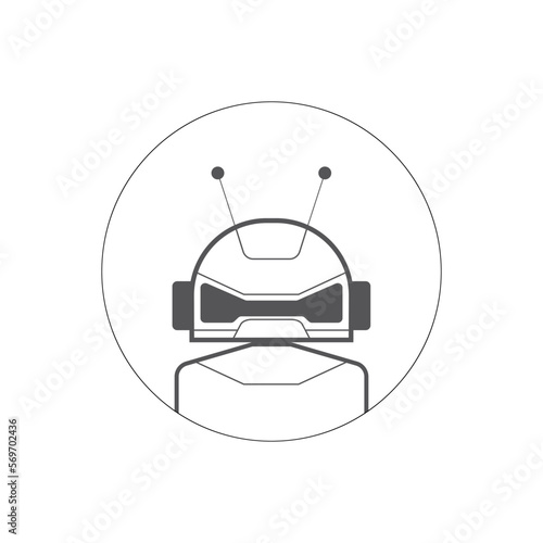 Ai artificial intelligence technology hi tech business icon. open Ai icon, smart bot, robot character on white background, Abstract, vector. design for chatbot, web banner, tech, wen site.  