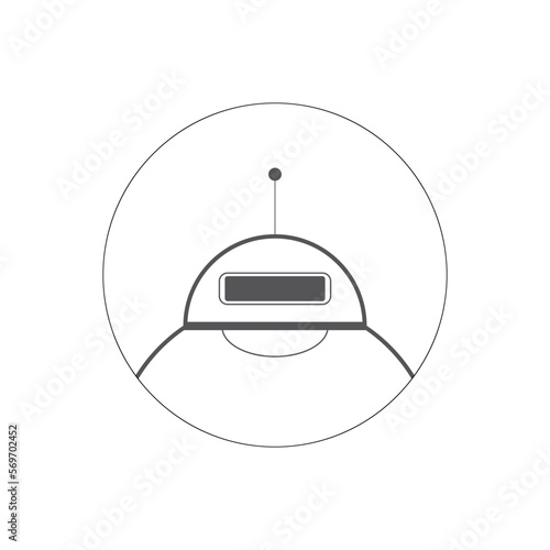 Ai artificial intelligence technology hi tech business icon. open Ai icon, smart bot, robot character on white background, Abstract, vector. design for chatbot, web banner, tech, wen site.  