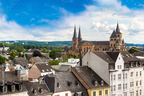 Panoramic aerial view of Trier
