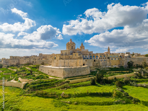 Old capital of Malta, Mdina city, main church