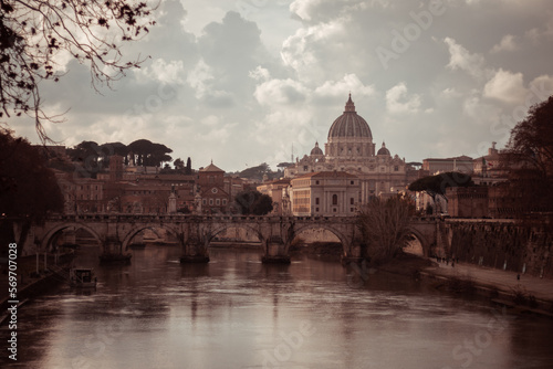 Roma, 28 dicembre 2022 fotografie panoramiche della città photo