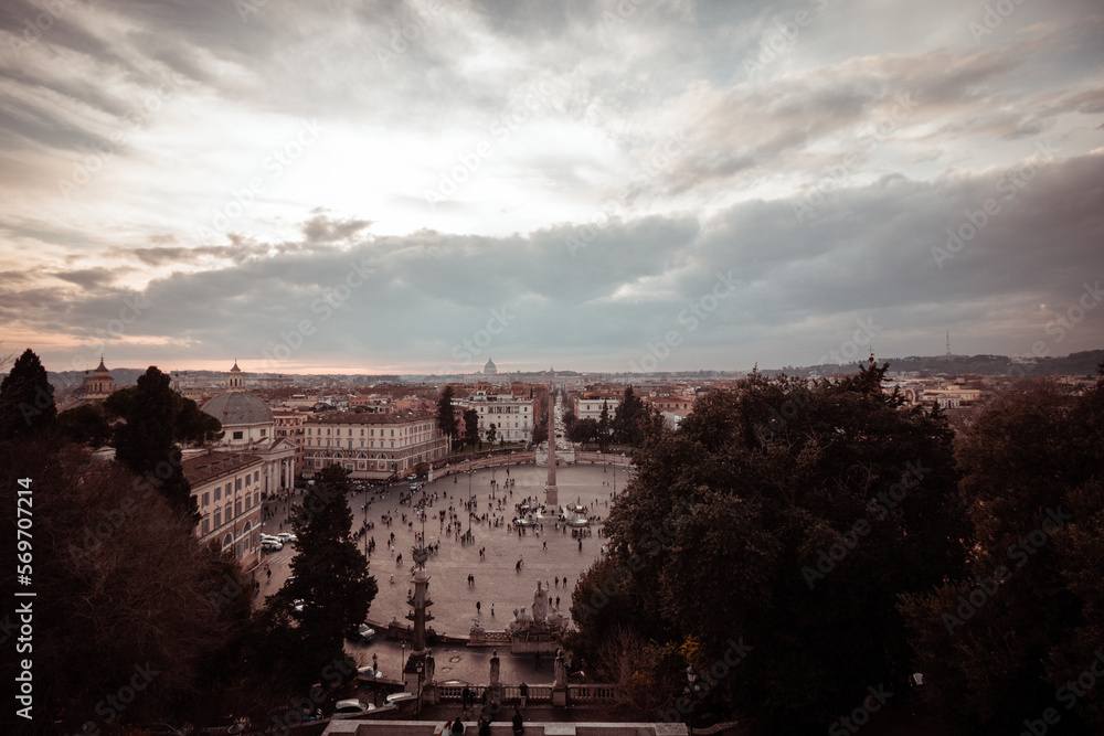 Roma, 28 dicembre 2022 fotografie panoramiche della città