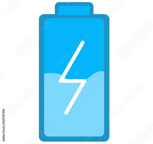 Blue battery full charging