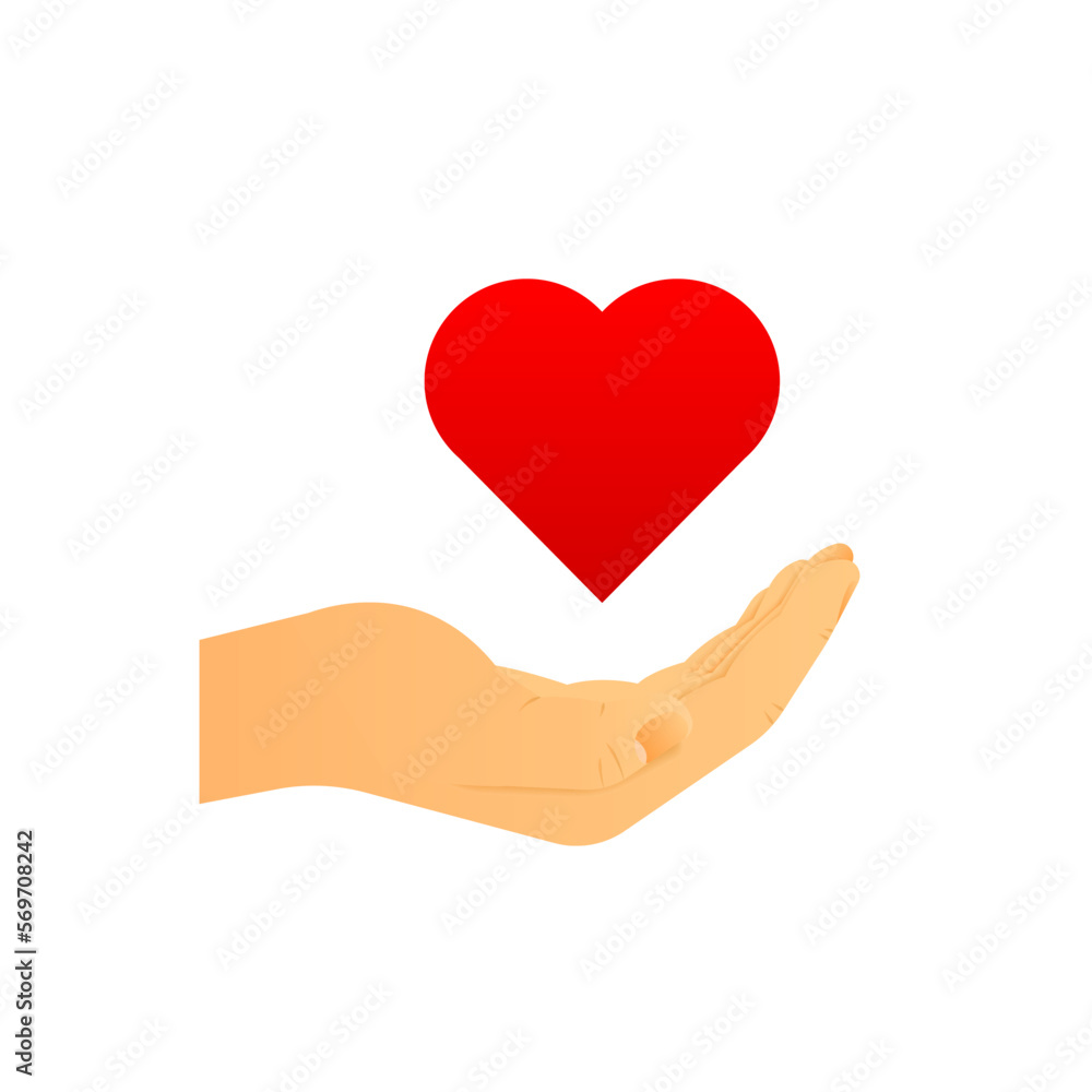 Donation with hands putting hearts into donation box. Box for donation and charity. Collecting blood for those in need. Vector illustration. Donation with hands putting hearts into donation box. Box for donation and charity. Collecting blood for those in need. Vector illustration.