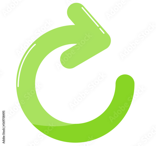 Green Refresh arrow icon