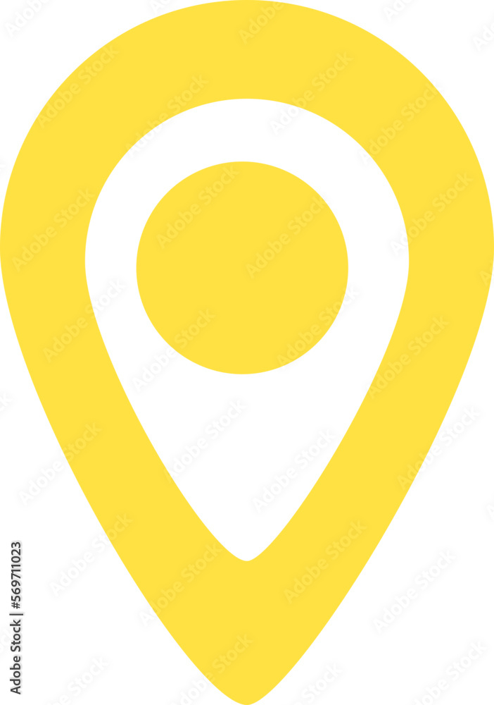 Yellow Pin map position Yellow Pin map position