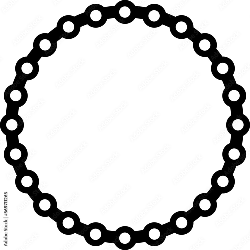 Obraz premium Circle chain illustration