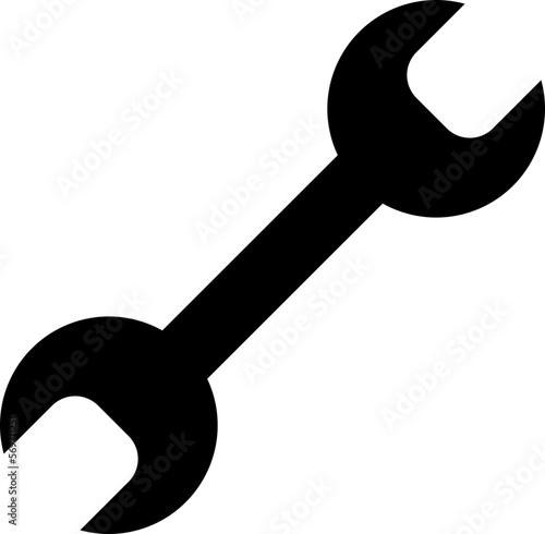 Black wrench icon