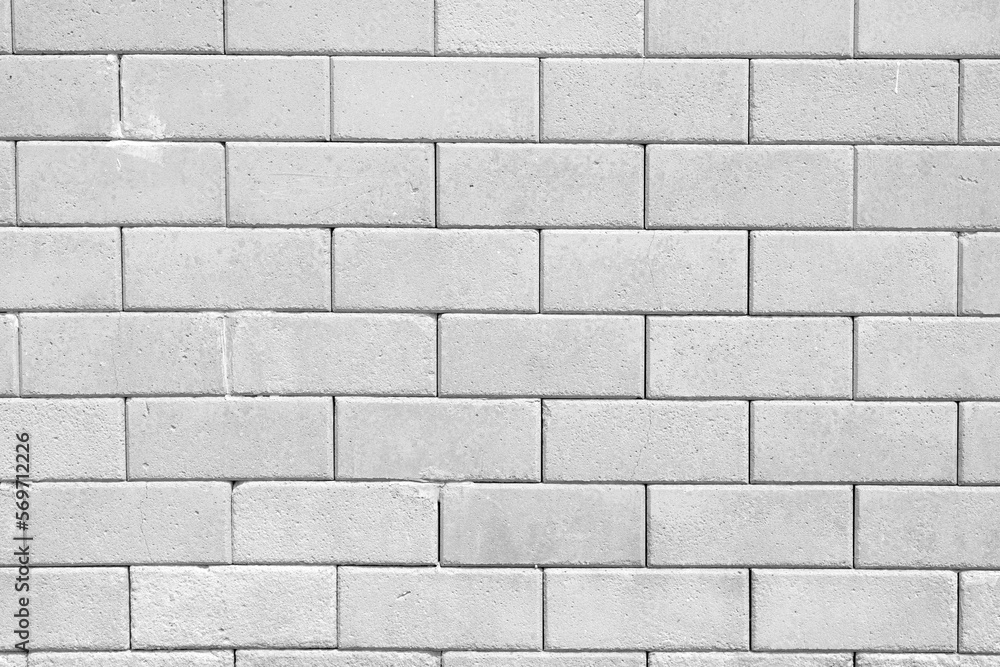 Obraz premium Abstract white brick wall texture for pattern background.