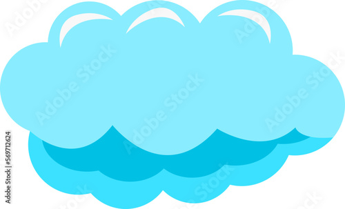 Blue cloud illustration