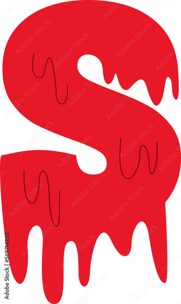 Letter S Blood Text Effect Letter S Blood Text Effect