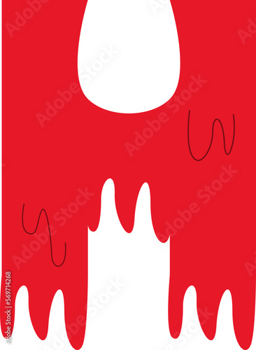 Letter H Blood Text Effect