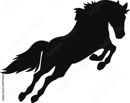 Black silhouette Horse