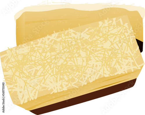 Sponge cake illustration