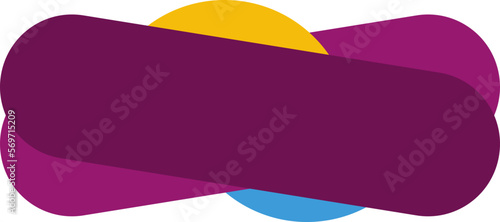 Purple geomerty lower third bottom