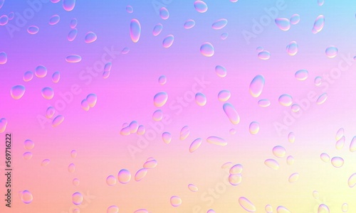 Colorful background with water drops effect.