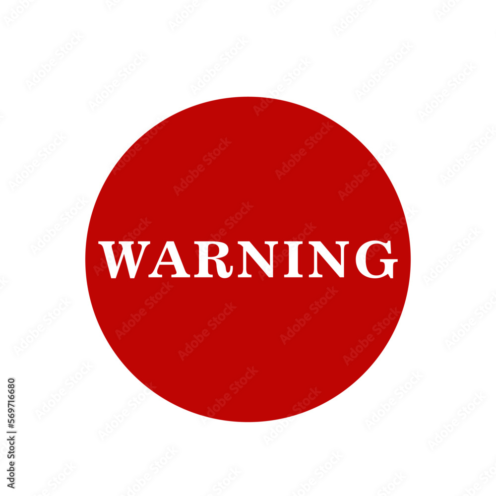Warning stamp icon ,attention icon vector logo design template Warning stamp icon ,attention icon vector logo design template