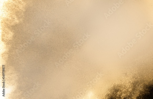 Abstract graphic design of mist blurred background with brown beige soil.