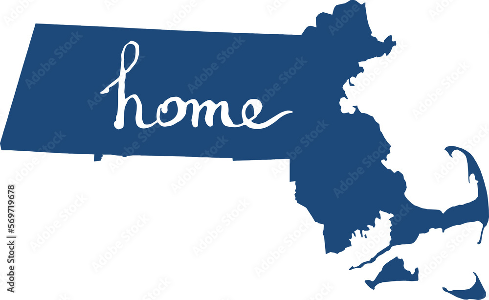 massachusetts state home sign - PNG image with transparent background