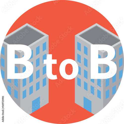 B to B取引のイラスト