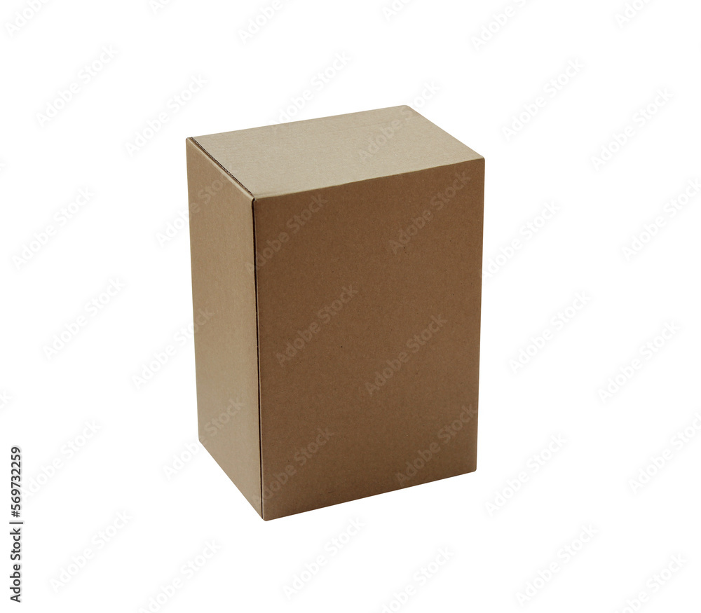 brown cardboard box isolated on a white background brown cardboard box isolated on a white background