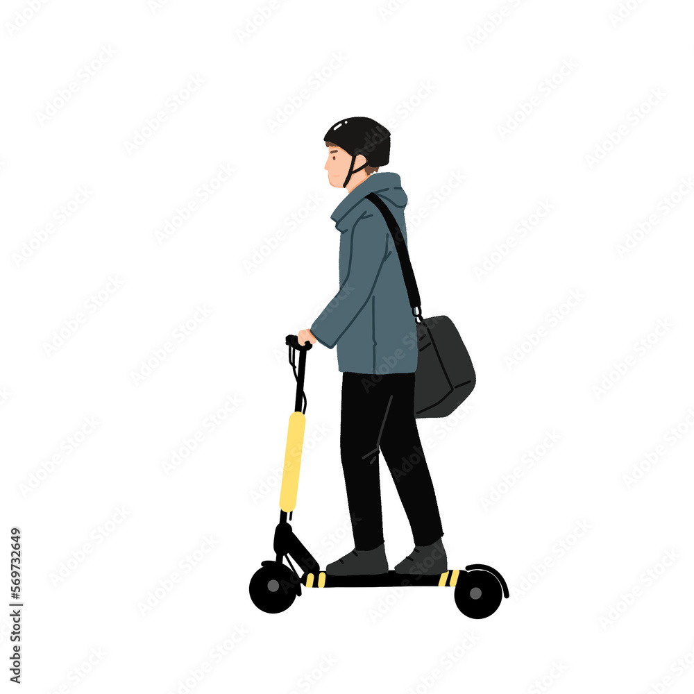 person with a scooter person with a scooter