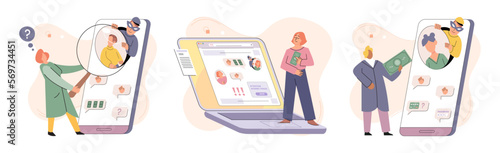 Hacker activity. Hacking computer. Phishing account, steal data, cyber attack. Stealing password. Cyber crime, theft personal information, cyber security spy access. Internet fraud scenes set metaphor