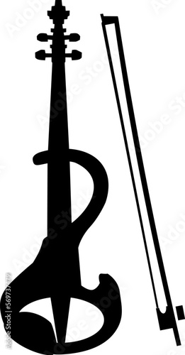 orchestra symbol vector, violin.