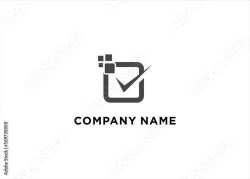 Digital document logo design template