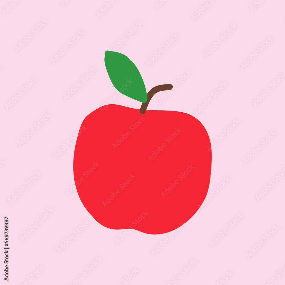 illustration Vector red apple icon illustration Vector red apple icon