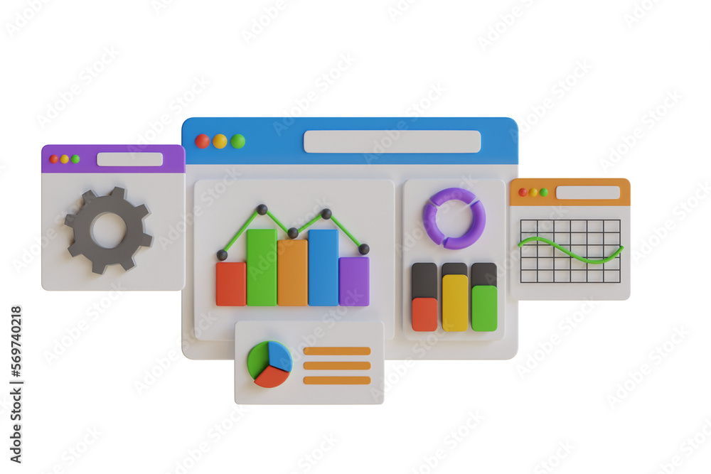 3D Illustration of Data Analysis for website and mobile website. Seo Optimization, financial report chart, data analysis, and web development concept. Can use for web banner & infographics
3D Illustration of Data Analysis for website and mobile website. Seo Optimization, financial report chart, data analysis, and web development concept. Can use for web banner & infographics