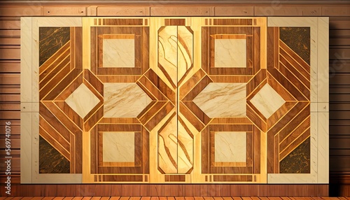Wooden and marble Panel For Walls and floor