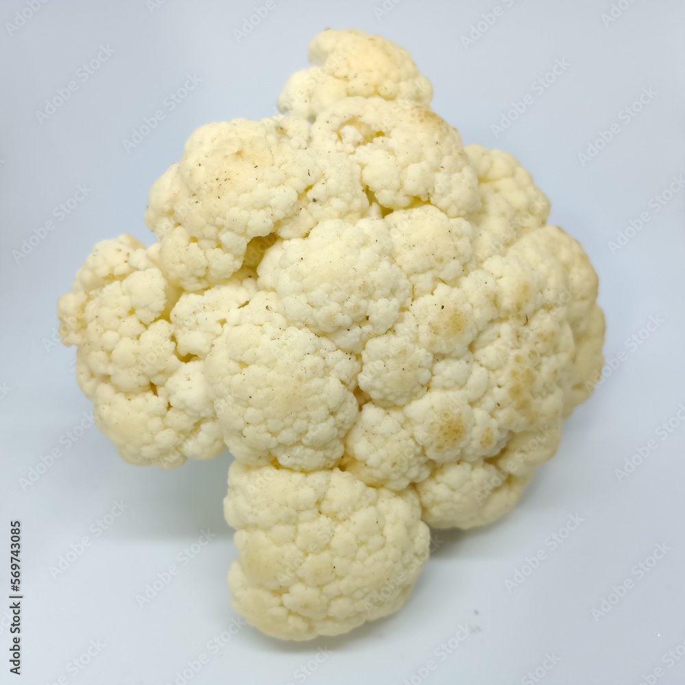 Cauliflower healthy food isolated on white background Cauliflower healthy food isolated on white background