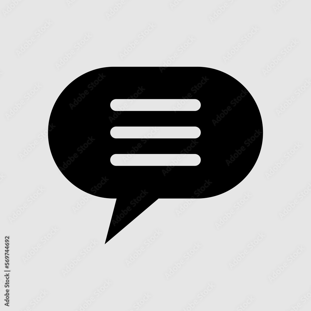 Speech bubble Icon Vector. Simple flat symbol. trendy style illustration on white background..eps Speech bubble Icon Vector. Simple flat symbol. trendy style illustration on white background..eps