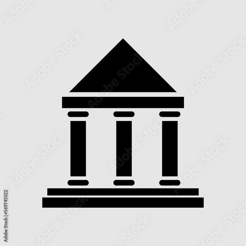 Bank Icon Vector. Simple flat symbol. trendy style illustration on white background..eps