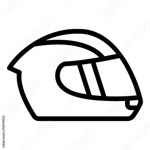 racing helmet glyph icon