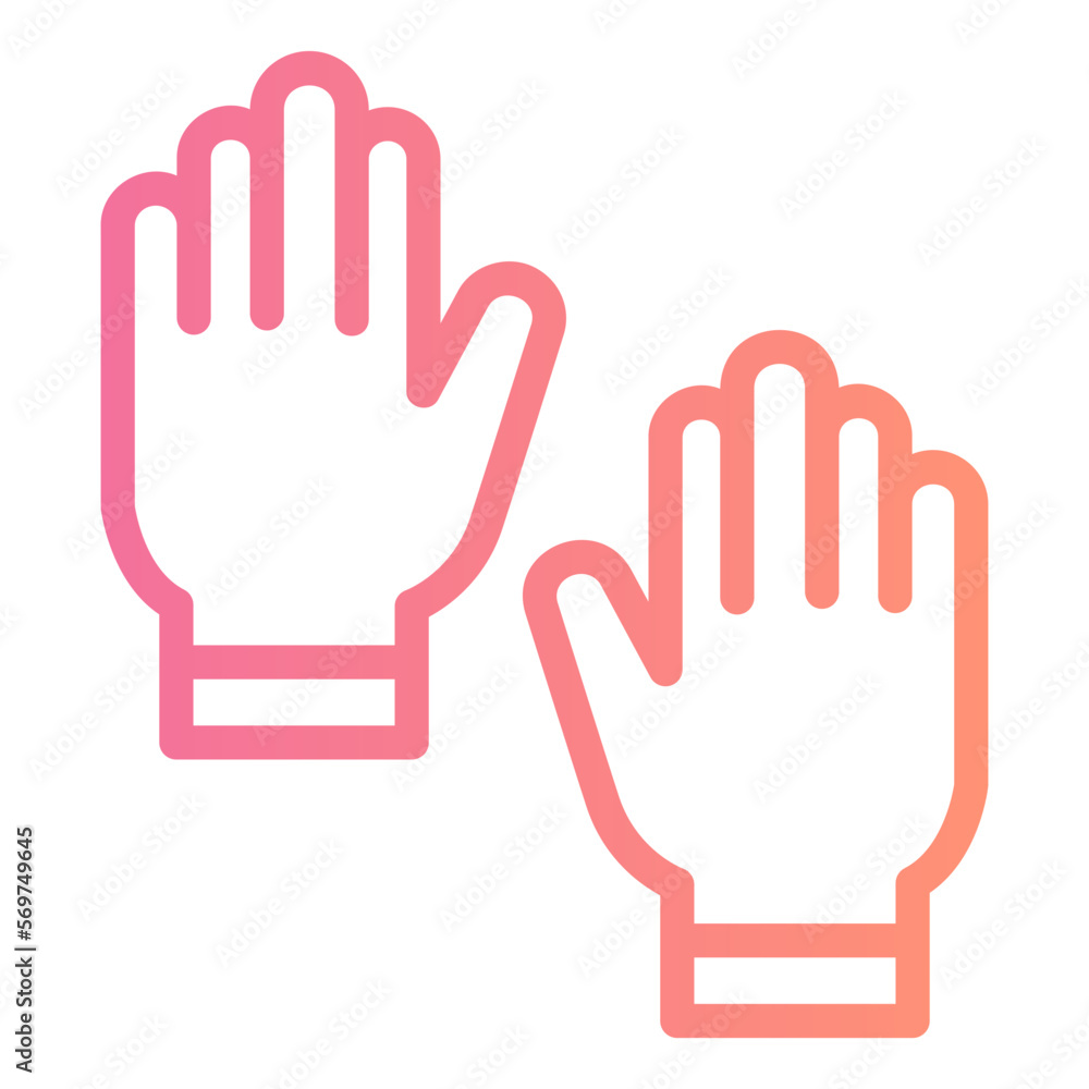 gloves gradient icon gloves gradient icon