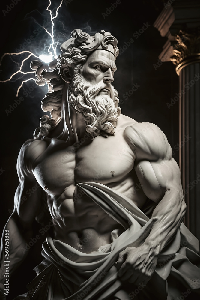 Sculpture of Zeus (King of the Gods)