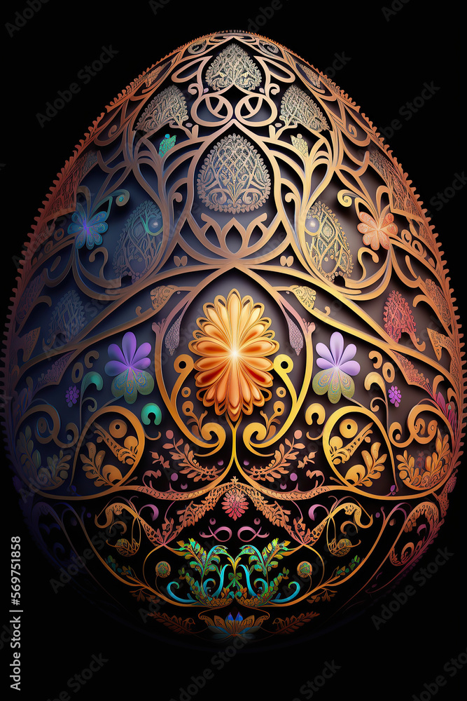 Designer Easter Eggs, Illustration, Generative AI Designer Easter Eggs, Illustration, Generative AI