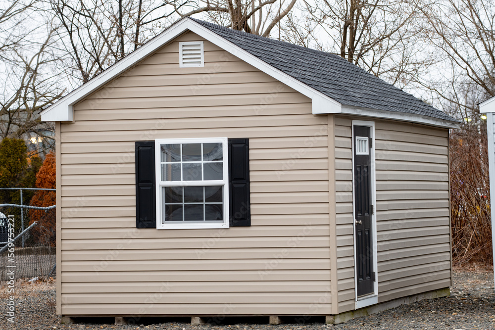 gray new shed