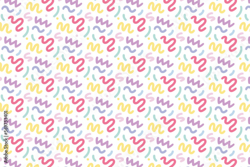 VECTOR ABSTRACT HAND DRAWN LINE PATTERN