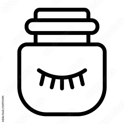 eye cream line icon