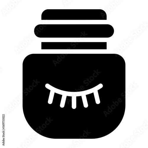 eye cream glyph icon