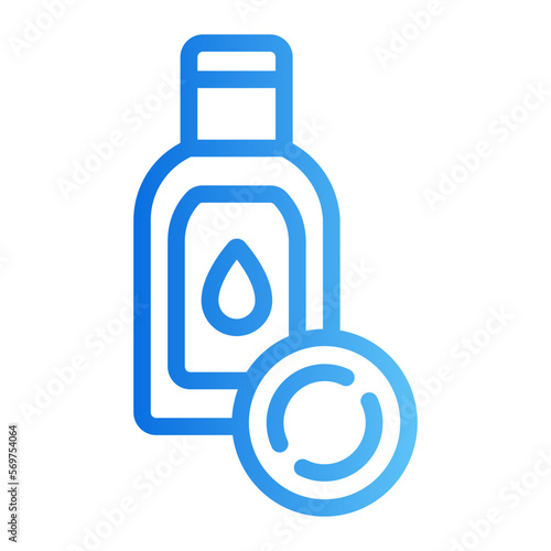 makeup remover gradient icon