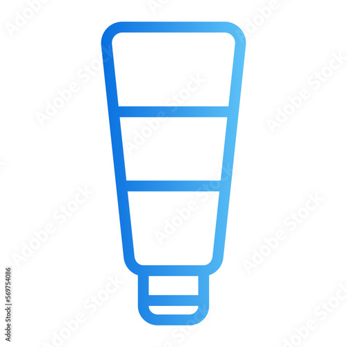 face scrub gradient icon