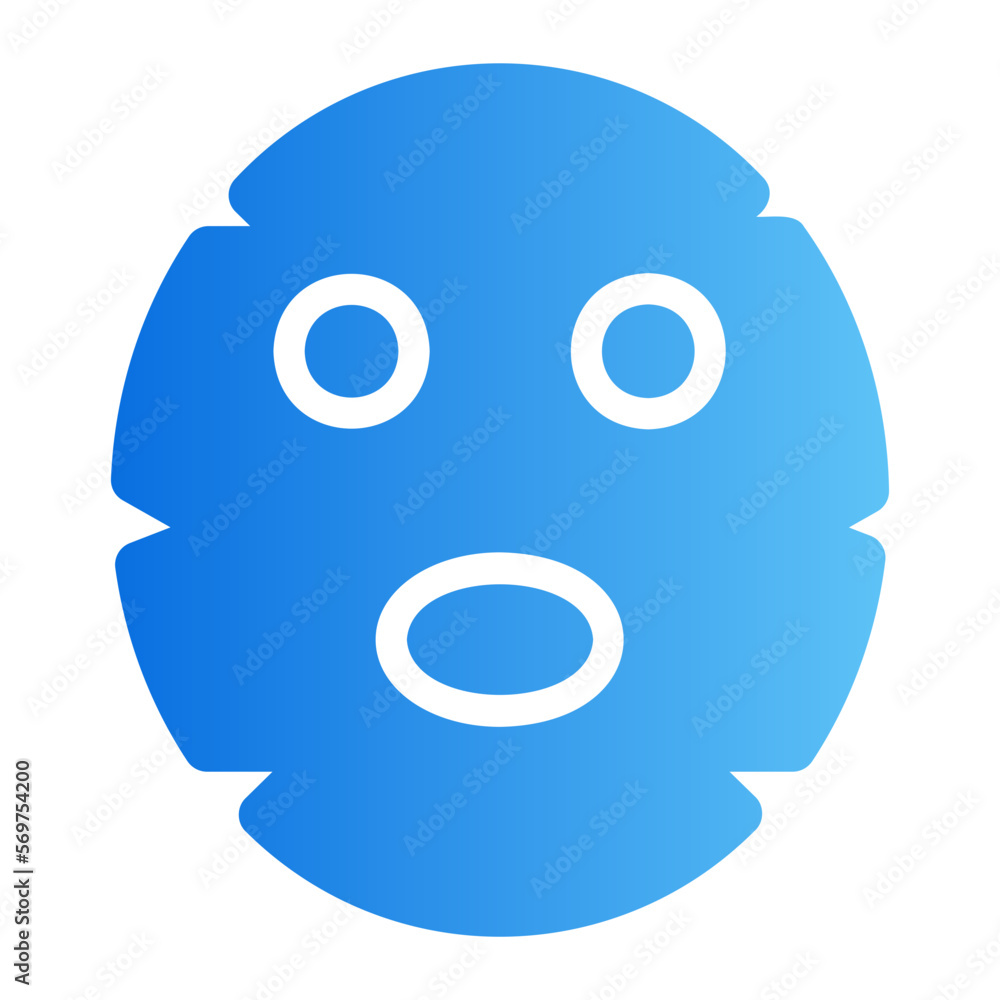 fecial mask gradient icon