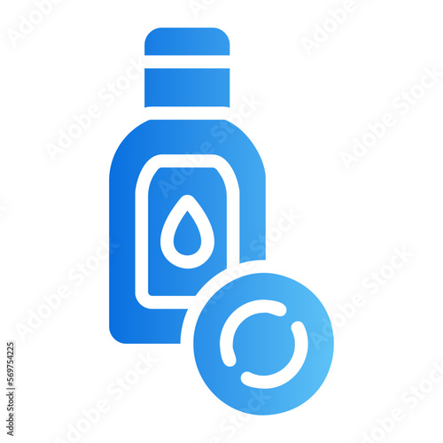 makeup remover gradient icon