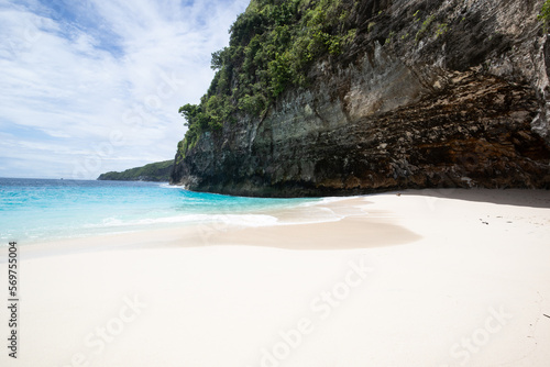 Kelingking beach in Nusa Penida, Bali. Also known as the T-Rex beach. Indonesia