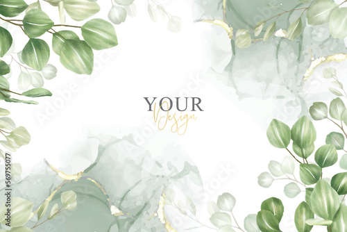 hand painted watercolor floral background